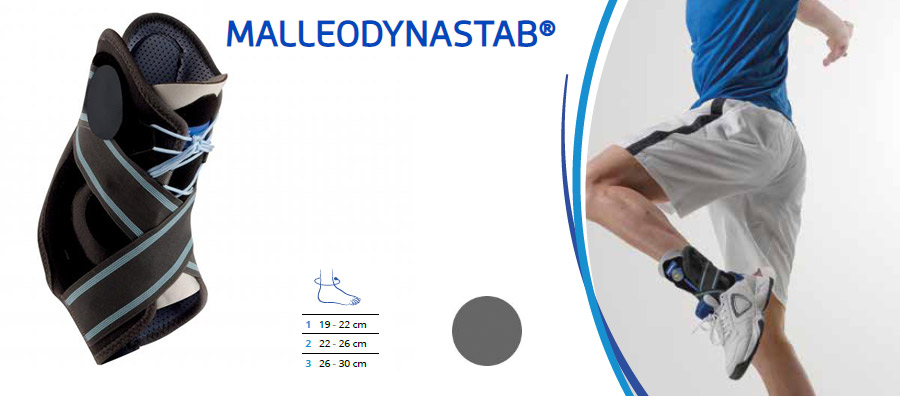 Opornica za stabilizacijo gležnja Thuasne MalleoDynastab ima lahko stransko kovinsko anatomsko ojačitev. Je odporna in udobna, ima trakove za dodatno oporo in stabilizacijo gležnja . Narejena je iz zračnih 3D mikrovlaken. Opornica je tanka, zračna in lahka. Klasično vpenjanje z vezalkami. Primerna za vse vrste obutve.